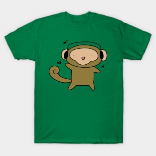 Headphones Monkey T-Shirt